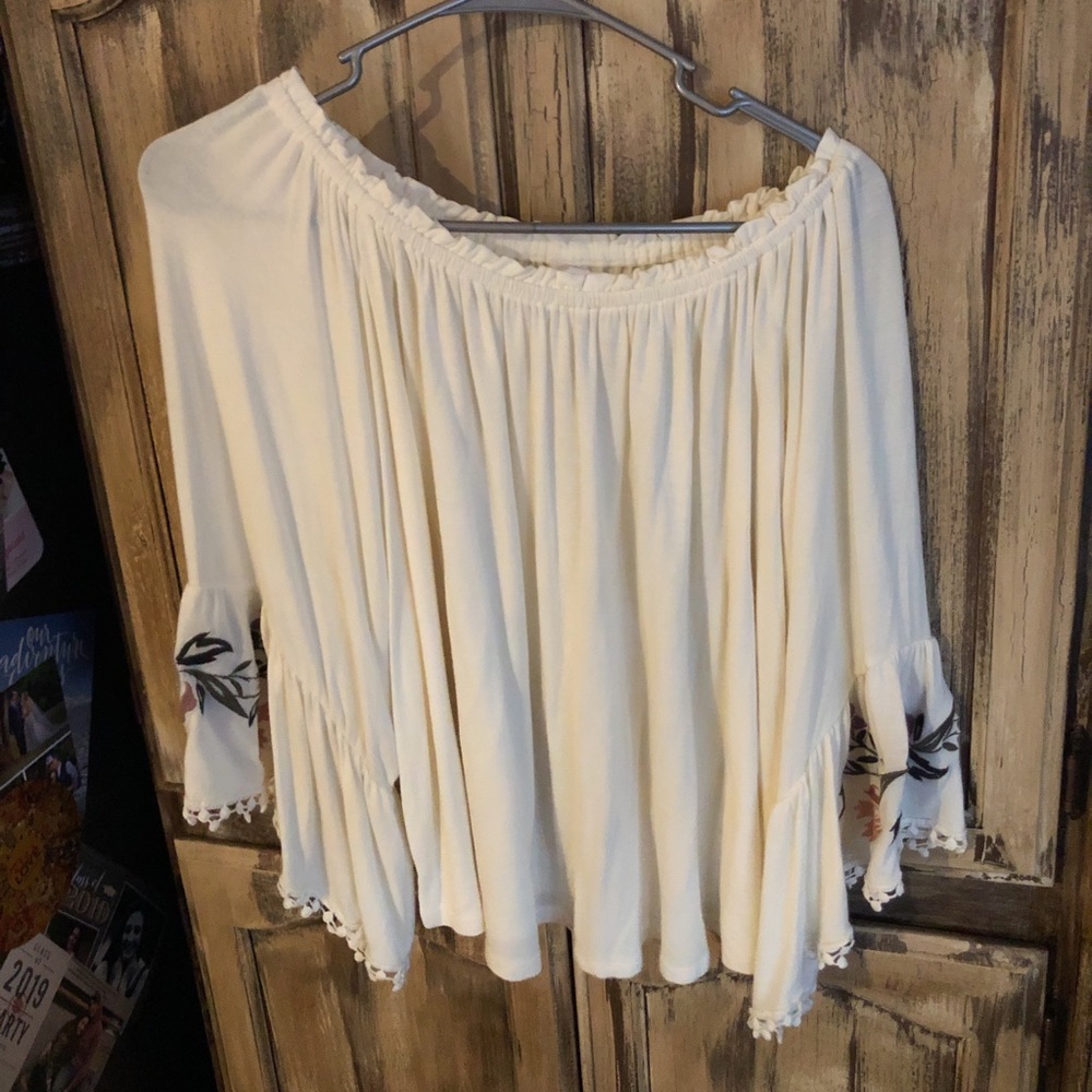Target off the shoulder shirt